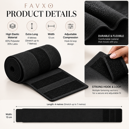 FAVXO Adjustable Waist Trainer Wrap