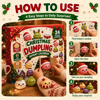 Christmas Mini Squishies Advent Calendar – 24 Days of Surprises