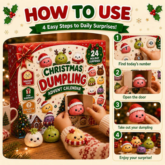 Christmas Mini Squishies Advent Calendar – 24 Days of Surprises