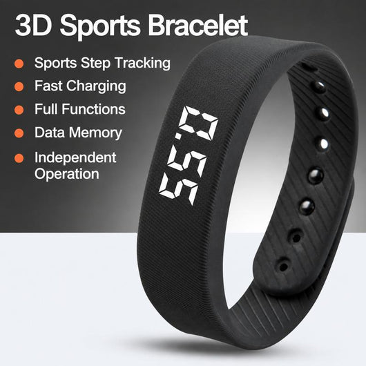 T5 Smart Fitness Bracelet – Step Counter & Vibrating Alarm=