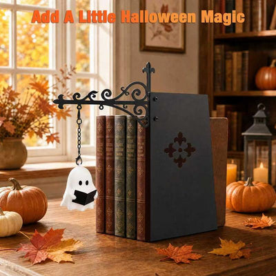 Halloween Magic Bookend Lantern – Spooky Ghost & Vintage Light Designs