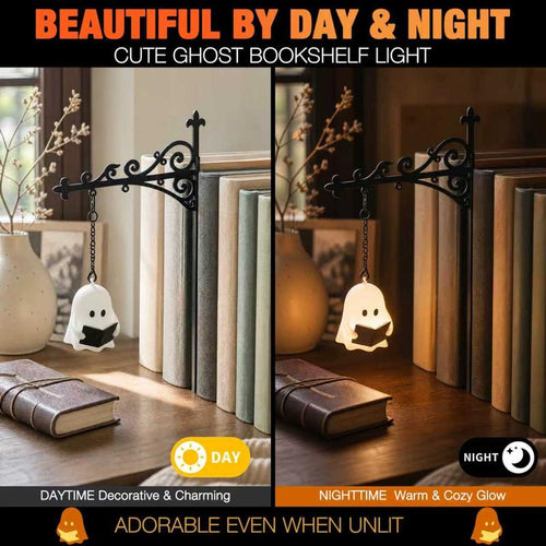 Halloween Magic Bookend Lantern – Spooky Ghost & Vintage Light Designs