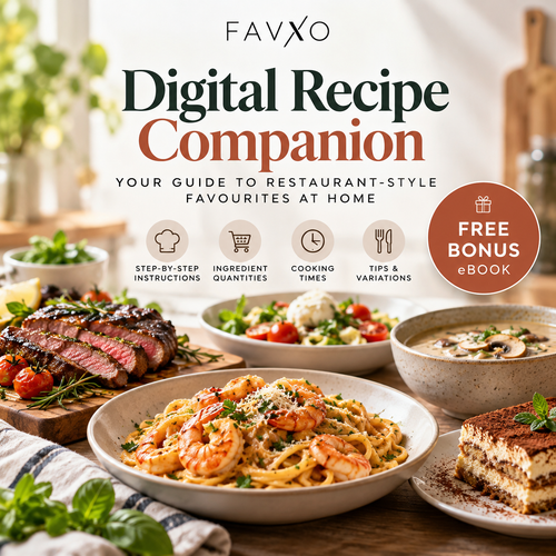 FAVXO – FREE Digital Recipe Companion eBook