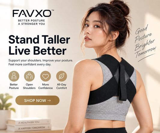 FAVXO Posture Corrector – Adjustable Back & Shoulder Support