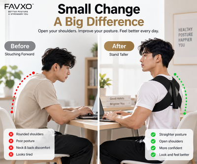 FAVXO Posture Corrector – Adjustable Back & Shoulder Support
