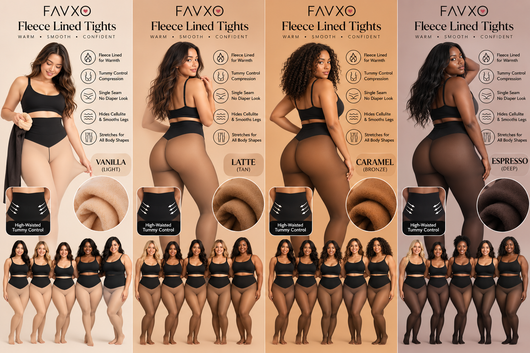 Women's Single-Seam Fleece-Lined Tights | High-Waisted & Smooth Fit